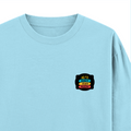 Oversized Classic T-Shirt | Unisex Fit | 100% Super-Combed Cotton | Pre-Shrunk, Double-Stitched | Adults | Personalized | DTF | Graphic | Positivity | Motivation | Everyday | Optimistic | Always Stay Positive - right pocket - Baby Blue - mockup 4