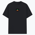Basic T-Shirt | Unisex Fit, Sizes XS-2XL | 180 GSM Poly-Cotton Blend, DTF Ready | Bio-Wash, Silicon Finish, Durable Stitching | Adults | Personalized | DTF | Graphic | Positivity | Motivation | Everyday | Optimistic | Always Stay Positive - front - Black melange - mockup 1
