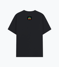 Basic T-Shirt | Unisex Fit, Sizes XS-2XL | 180 GSM Poly-Cotton Blend, DTF Ready | Bio-Wash, Silicon Finish, Durable Stitching | Adults | Personalized | DTF | Graphic | Positivity | Motivation | Everyday | Optimistic | Always Stay Positive - back - Black melange - mockup 2