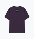 Basic T-Shirt | Unisex Fit, Sizes XS-2XL | 180 GSM Poly-Cotton Blend, DTF Ready | Bio-Wash, Silicon Finish, Durable Stitching | Adults | Personalized | DTF | Graphic | Positivity | Motivation | Everyday | Optimistic | Always Stay Positive - back - Purple melange - mockup 2