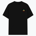 Basic T-Shirt | Unisex Fit, Sizes XS-2XL | 180 GSM Poly-Cotton Blend, DTF Ready | Bio-Wash, Silicon Finish, Durable Stitching | Adults | Personalized | DTF | Graphic | Positivity | Motivation | Everyday | Optimistic | Always Stay Positive - left pocket - Black - mockup 3