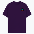 Basic T-Shirt | Unisex Fit, Sizes XS-2XL | 180 GSM Poly-Cotton Blend, DTF Ready | Bio-Wash, Silicon Finish, Durable Stitching | Adults | Personalized | DTF | Graphic | Positivity | Motivation | Everyday | Optimistic | Always Stay Positive - left pocket - Purple - mockup 3