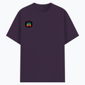 Basic T-Shirt | Unisex Fit, Sizes XS-2XL | 180 GSM Poly-Cotton Blend, DTF Ready | Bio-Wash, Silicon Finish, Durable Stitching | Adults | Personalized | DTF | Graphic | Positivity | Motivation | Everyday | Optimistic | Always Stay Positive - right pocket - Purple melange - mockup 4
