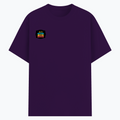 Basic T-Shirt | Unisex Fit, Sizes XS-2XL | 180 GSM Poly-Cotton Blend, DTF Ready | Bio-Wash, Silicon Finish, Durable Stitching | Adults | Personalized | DTF | Graphic | Positivity | Motivation | Everyday | Optimistic | Always Stay Positive - right pocket - Purple - mockup 4