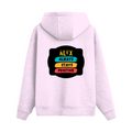 Oversized Hoodie | Relaxed Fit, Drop-Shoulder | 400 GSM Fabric | Warm, Durable | Unisex | Personalized | DTF | Graphic | Positivity | Motivation | Everyday | Optimistic | Always Stay Positive - back - Light Baby Pink - mockup 2