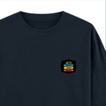 Oversized Classic T-Shirt | Unisex Oversized Fit | 100% Super-Combed Cotton | Pre-Shrunk & Ribbed Neck | Adults | Personalized | DTG | Graphic | Positivity | Motivation | Everyday | Optimistic | Always Stay Positive - right pocket - Navy Blue - mockup 4
