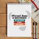 Personalized Humorous Sketchbook Accessories with Custom Name