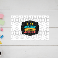 Jigsaw Puzzle | 120 Pieces A4 Size | Recycled Paper Semi-Gloss Finish | Engaging Entertainment Brain Booster | Unisex All Ages | Personalized | Graphic | Positivity | Motivation | Everyday | Optimistic | Always Stay Positive
