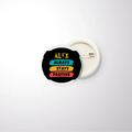 Pin Button Badge | Unisex | Original EPSON Inks | Glossy Finish, Rust-Free, Pin Attached | Everyday Wear | Personalized | Graphic | Positivity | Motivation | Everyday | Optimistic | Always Stay Positive - front_58mm - 58mm - White - mockup 3