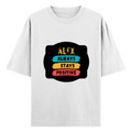 Oversized Standard T-Shirt | Unisex Relaxed Fit | 100% Super Combed Cotton DTG | Soft, Breathable & Durable | Adult | Personalized | DTG | Graphic | Positivity | Motivation | Everyday | Optimistic | Always Stay Positive - front - White - mockup 1