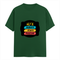 Female Classic Crew T-Shirt | Women's Regular Fit | 180 GSM Bio-Washed Cotton | Double Stitched, Pre-Shrunk | Personalized | DTG | Graphic | Positivity | Motivation | Everyday | Optimistic | Always Stay Positive - front - Bottle Green - mockup 1