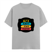Female Classic Crew T-Shirt | Women's Regular Fit | 180 GSM Bio-Washed Cotton | Double Stitched, Pre-Shrunk | Personalized | DTG | Graphic | Positivity | Motivation | Everyday | Optimistic | Always Stay Positive