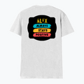 Men's V-Neck T-Shirt | Regular Fit | 180 GSM Bio-Washed Cotton | DTG Print | Durable | Personalized | DTG | Graphic | Positivity | Motivation | Everyday | Optimistic | Always Stay Positive - back - White - mockup 2