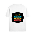 Male Standard Crew T-Shirt | Regular Fit | 100% Cotton DTF Print | Soft, Durable | Men | Personalized | DTF | Graphic | Positivity | Motivation | Everyday | Optimistic | Always Stay Positive - back - White - mockup 2