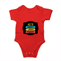 Rompers | Regular Fit Baby & Toddler | Bio-Washed Cotton | Double Stitched, Pre-Shrunk | Unisex | Personalized | DTG | Graphic | Positivity | Motivation | Everyday | Optimistic | Always Stay Positive - front - Red - mockup 1