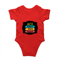 Rompers | Regular Fit Baby & Toddler | Bio-Washed Cotton | Double Stitched, Pre-Shrunk | Unisex | Personalized | DTG | Graphic | Positivity | Motivation | Everyday | Optimistic | Always Stay Positive - back - Red - mockup 2
