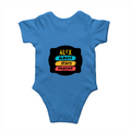 Baby Romper | 0-12 Months Regular Fit | 180 GSM Bio-Washed Cotton Blend | Double Stitched, Pre-Shrunk | Unisex | Personalized | DTF | Graphic | Positivity | Motivation | Everyday | Optimistic | Always Stay Positive - back - Orchid Blue - mockup 2