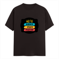 Men's Classic Crew T-Shirt | Regular Fit | 180 GSM Bio-Washed Cotton | DTF Print Ready | Pre-Shrunk, Durable | Personalized | DTF | Graphic | Positivity | Motivation | Everyday | Optimistic | Always Stay Positive - front - Coffee Brown - mockup 1