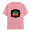 Men's Classic Crew T-Shirt | Regular Fit | 180 GSM Bio-Washed Cotton | DTF Print Ready | Pre-Shrunk, Durable | Personalized | DTF | Graphic | Positivity | Motivation | Everyday | Optimistic | Always Stay Positive - front - Flamingo - mockup 1