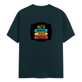 Men's Classic Crew T-Shirt | Regular Fit | 180 GSM Bio-Washed Cotton | DTF Print Ready | Pre-Shrunk, Durable | Personalized | DTF | Graphic | Positivity | Motivation | Everyday | Optimistic | Always Stay Positive - back - Petrol Blue - mockup 2