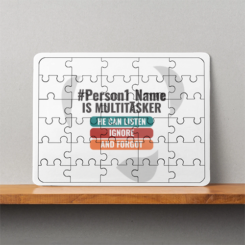 Personalized Humorous MDF Wooden Puzzles Accessories with Custom Name
