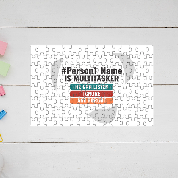 Personalized Humorous MDF Wooden Puzzles Accessories with Custom Name