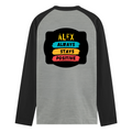 Male Raglan T-Shirt | Men's Regular Fit | 180 GSM Bio-Washed Cotton Blend | DTG Printed | Durable & Pre-Shrunk | Personalized | DTG | Graphic | Positivity | Motivation | Everyday | Optimistic | Always Stay Positive - back - mockup 2