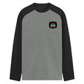 Male Raglan T-Shirt | Men's Regular Fit | 180 GSM Bio-Washed Cotton Blend | DTG Printed | Durable & Pre-Shrunk | Personalized | DTG | Graphic | Positivity | Motivation | Everyday | Optimistic | Always Stay Positive - right pocket - mockup 4