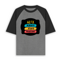 Unisex Oversized Raglan (Dtg) | Personalized | DTG | Graphic | Positivity | Motivation | Everyday | Optimistic | Always Stay Positive - front - mockup 1