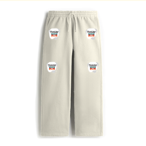 Personalized Humorous Sweatpants Embroidery with Custom Name