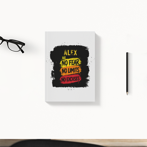 Daily Planner | 3-Month Undated | 300 GSM Cover, 70 GSM Pages, Digital Print | 204 Pages, Soft-Bound, Perfect Binding, Dotted Pages | Unisex | Personalized | Grunge | Resilience | Everyday | Assertive | Fearless & Limitless