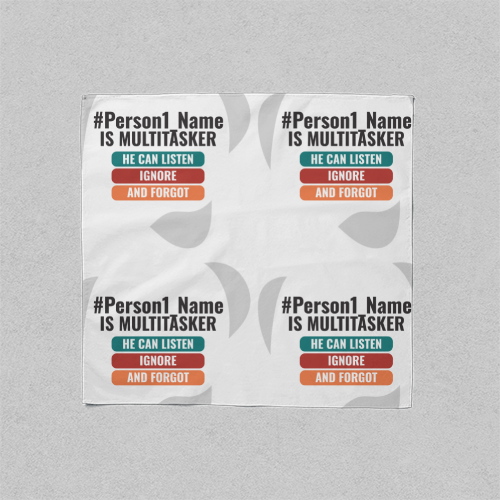 Personalized Humorous Scarf Accessories with Custom Name