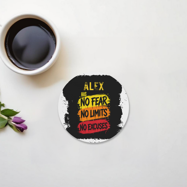 Acrylic Coaster | Standard | Durable Acrylic | UV Printed | Glossy Finish | Fade-Proof | Unisex | Personalized | Grunge | Resilience | Everyday | Assertive | Fearless & Limitless
