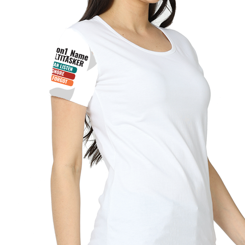 Personalized Humorous Female A Line Dress All Over Printed Products with Custom Name