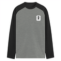 Male Raglan T-Shirt | Regular Fit Men's | 180 GSM Bio-Washed Cotton | DTF Print | Double Stitched Seams | Personalized | DTF | Modern | Design | Professionalism | Everyday | Assertive | Straight Forward Design - right pocket - mockup 4
