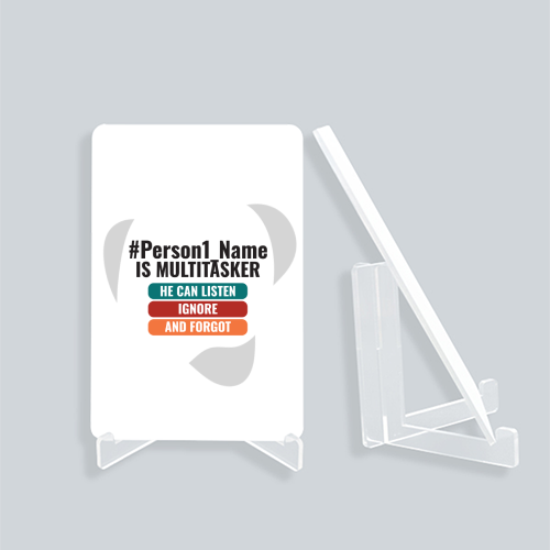 Personalized Humorous Accessory with Custom Name - Acrylic Display Stand Accessories Accessory