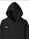 Pullover Hoodie (Dtf) | Hoodies & Jackets | DTF, DTG | Him, Her, Unisex | Personalized | DTF | Bold | Positivity | Motivation | Everyday | Energetic | Positive Vibes Only - right pocket - Black - mockup 4