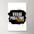 Acrylic Poster | 3mm Glossy Finish | UV Printed | Self-Adhesive Wall Mount | Unisex | Personalized | Bold | Positivity | Motivation | Everyday | Energetic | Positive Vibes Only - front_2 - 16x24Inch - White - mockup 2