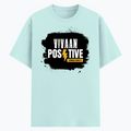 Cotton Stretch T-Shirt (Dtg) | T-Shirts | Him, Her, Unisex | Personalized | DTG | Bold | Positivity | Motivation | Everyday | Energetic | Positive Vibes Only - front - Mint - mockup 1