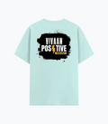 Cotton Stretch T-Shirt (Dtg) | T-Shirts | Him, Her, Unisex | Personalized | DTG | Bold | Positivity | Motivation | Everyday | Energetic | Positive Vibes Only - back - Mint - mockup 2