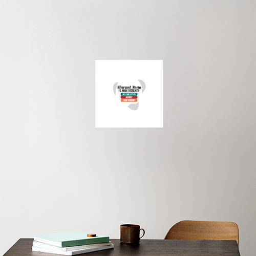 Personalized Humorous Acrylic Poster Accessories with Custom Name