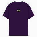 Basic T-Shirt | Unisex Fit, Sizes XS-2XL | 180 GSM Poly-Cotton Blend, DTF Ready | Bio-Wash, Silicon Finish, Durable Stitching | Adults | Personalized | DTF | Bold | Positivity | Motivation | Everyday | Energetic | Positive Vibes Only - front - Purple - mockup 1