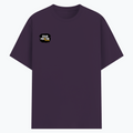 Basic T-Shirt | Unisex Fit, Sizes XS-2XL | 180 GSM Poly-Cotton Blend, DTF Ready | Bio-Wash, Silicon Finish, Durable Stitching | Adults | Personalized | DTF | Bold | Positivity | Motivation | Everyday | Energetic | Positive Vibes Only - right pocket - Purple melange - mockup 4