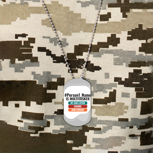 Personalized Humorous Accessory with Custom Name - Dog Tag Accessories Accessory