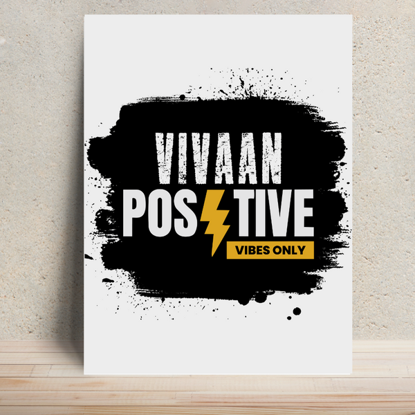 Metal Posters | 8x11.7 & 11.7x15.7 in | 1mm Thick Metal | Magnetic Mount, Waterproof, Glossy Finish | Unisex Home Decor | Personalized | Bold | Positivity | Motivation | Everyday | Energetic | Positive Vibes Only