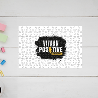 Jigsaw Puzzle | 120 Pieces A4 Size | Recycled Paper Semi-Gloss Finish | Engaging Entertainment Brain Booster | Unisex All Ages | Personalized | Bold | Positivity | Motivation | Everyday | Energetic | Positive Vibes Only