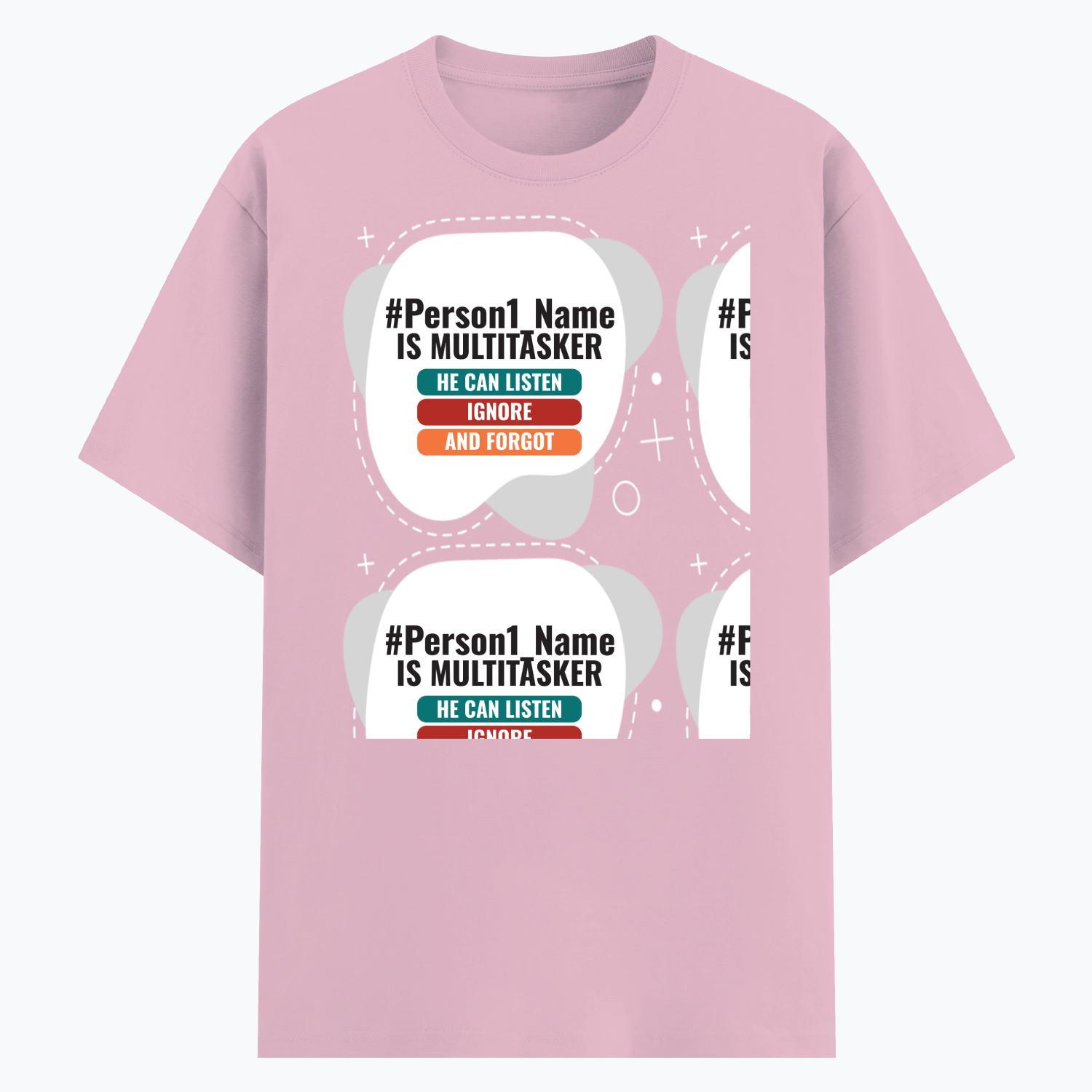 Personalized Humorous T-Shirt with Custom Name - Cotton Stretch T Shirt Dtg T-Shirt