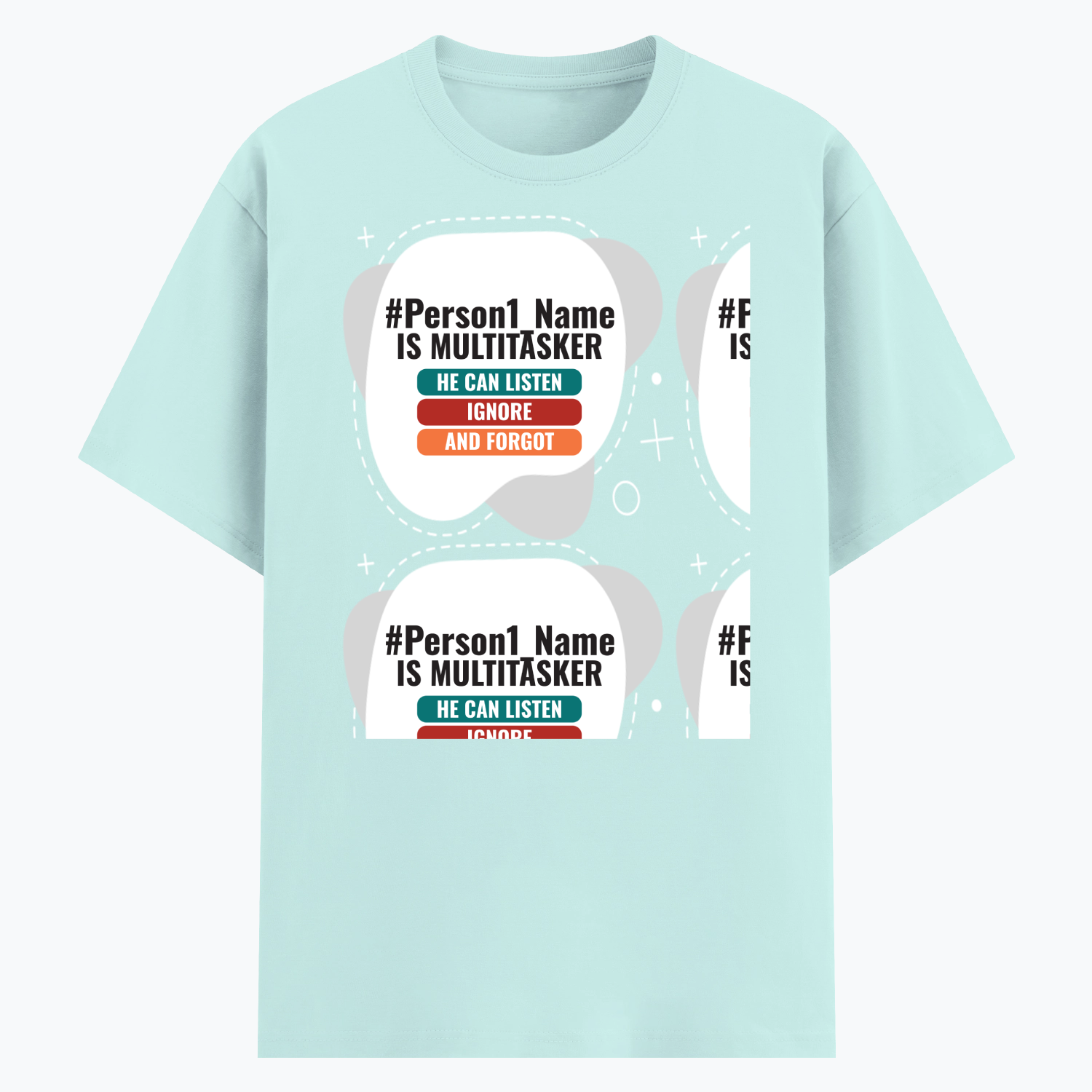 Personalized Humorous T-Shirt with Custom Name - Cotton Stretch T Shirt Dtg T-Shirt