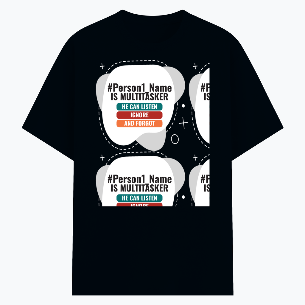 Personalized Humorous T-Shirt with Custom Name - Cotton Stretch T Shirt Dtg T-Shirt