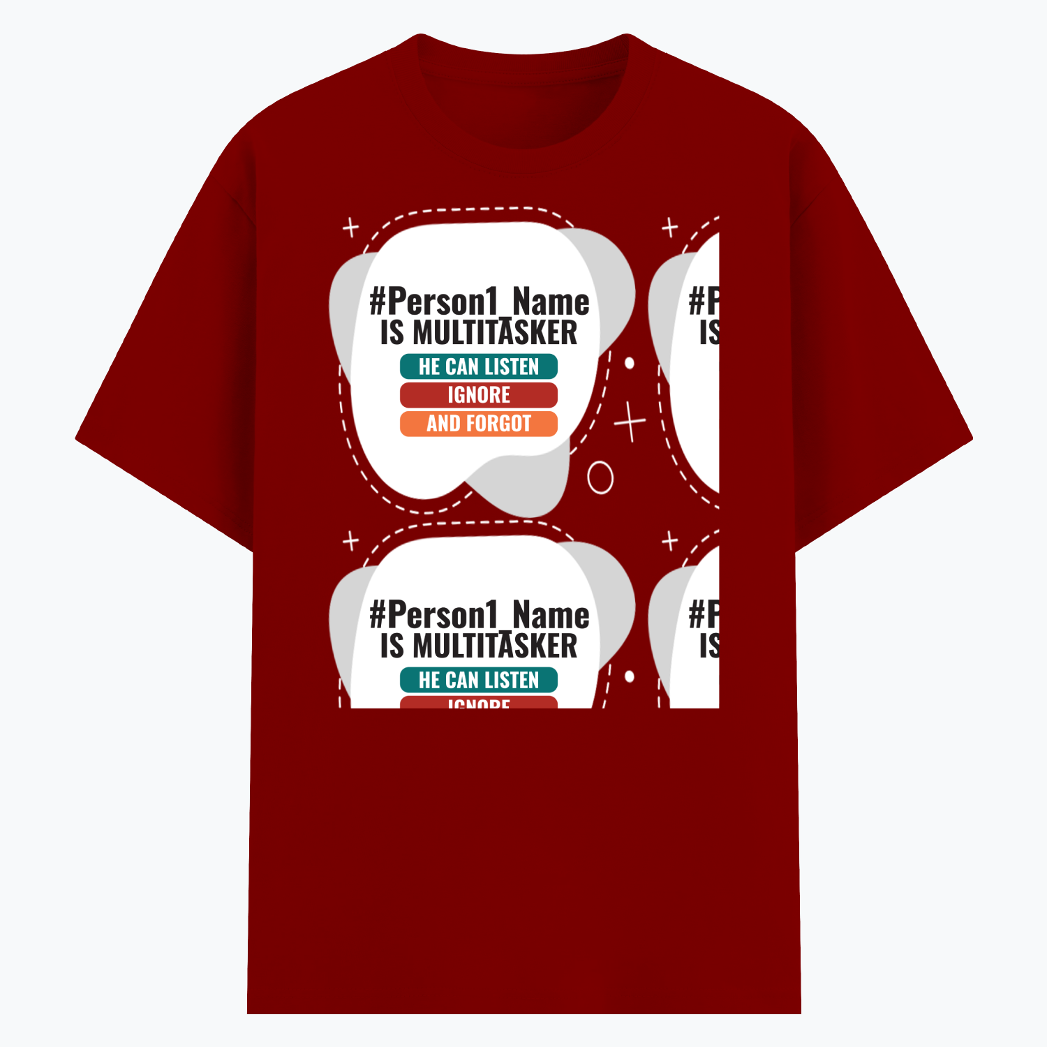 Personalized Humorous T-Shirt with Custom Name - Cotton Stretch T Shirt Dtg T-Shirt